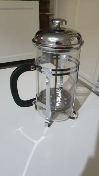 Cafetera Prensa Francesa Vidrio y Metal