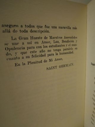 Libro de Oro de Saint Germain