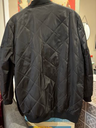 Chaqueta bomber negra mujer