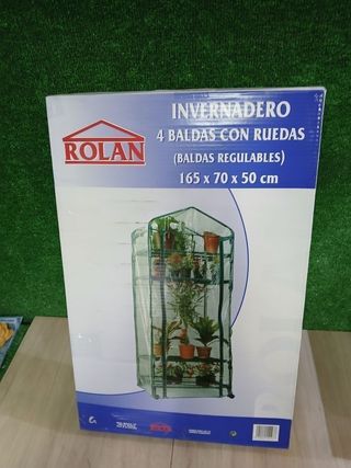 Invernadero 4 Baldas con ruedas 70x50x165cm