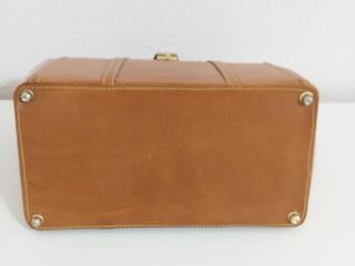 Bolso maletín camel vintage, años 90