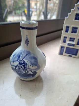 Figuras Porcelana Holandesa Azul y Blanco