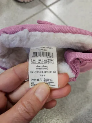 Botas Nieve y Agua Niña Tallas 22-24