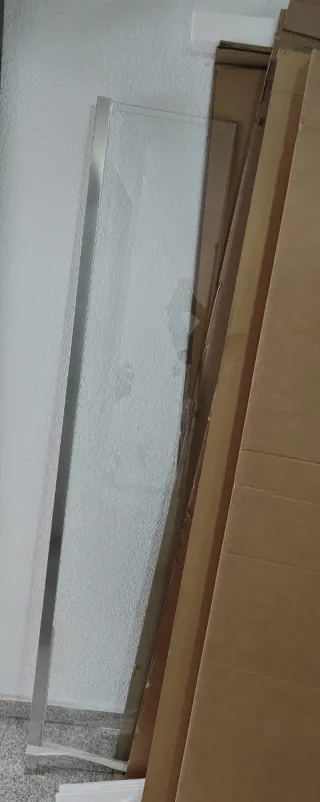 Mampara ducha lateral cristal y perfil