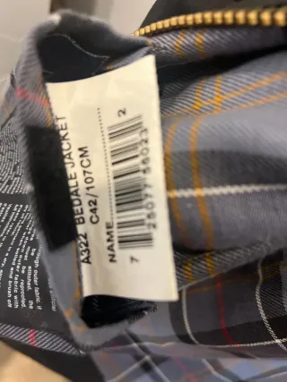 Barbour Bedale Chaqueta Negra