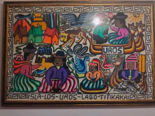 Quadro Peruviano Uros Lago Titicaca