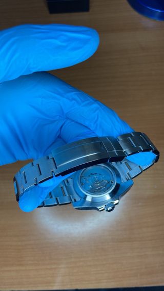 Seiko Mod Submariner Negro/Plateado