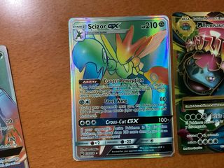 3 Cartas Pokémon: Yveltal, Scizor, Venusaur GX/EX