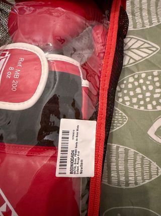 Guantes Boxeo Metal Boxe Rojos 8 oz