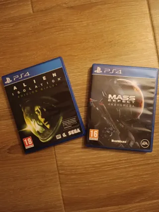 PS4 Alien Isolation y Mass Effect Andromeda