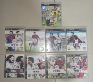 Lote 37 juegos FIFA y PES, PS2 y PS3