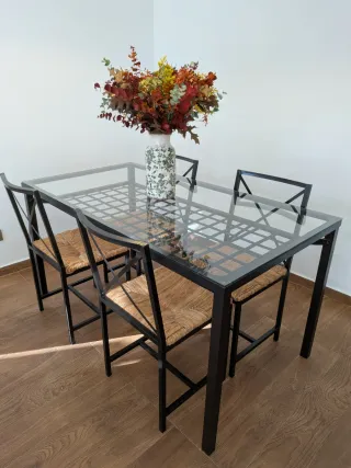 Set de 4 Sillas Mimbre Ikea