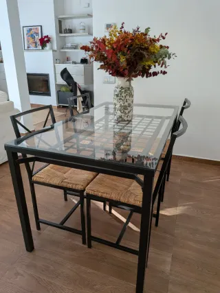 Set de 4 Sillas Mimbre Ikea