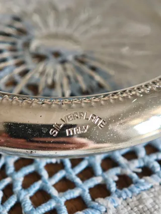 Sottobicchieri Vintage Vetro e Silverplated