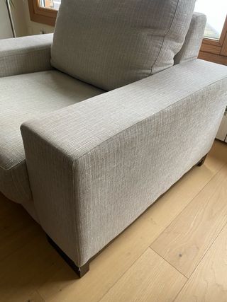 Butaca 1 plaza beige