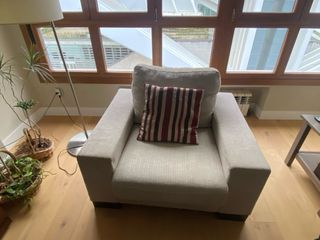 Butaca 1 plaza beige