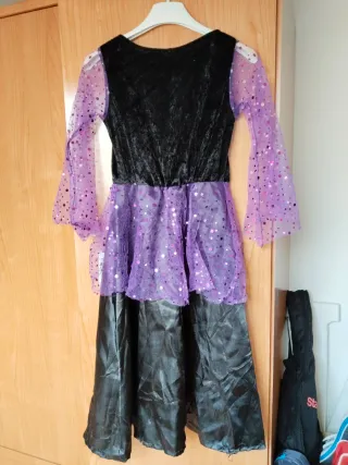 Disfraz Bruja Morado y Negro