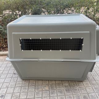 Transportín perro grande Petmate gris