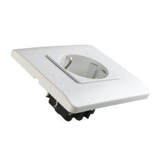 Pack 3 Enchufes Schuko Marco Blanco