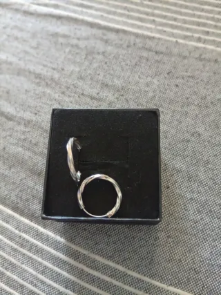 Aros de plata pequeños