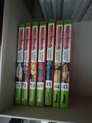 Libros manga naruto ....sueltos 43,44,45,69,70,71,