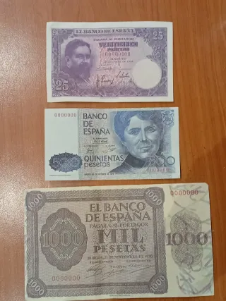 Colección Pesetas: Billetes y Monedas Antiguas