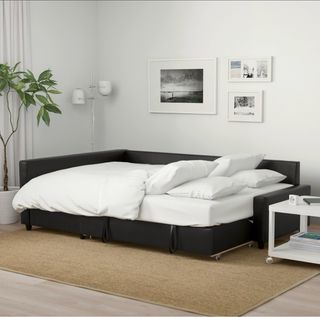 Sofá Cama Chaise Longue Ikea Friheten Negro