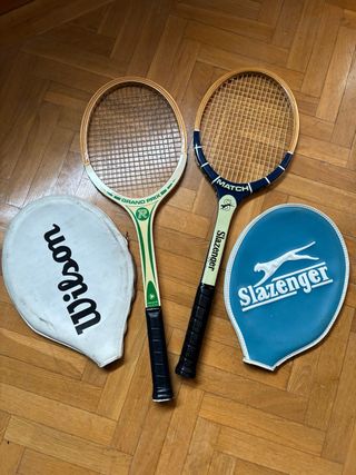 2 Raquetas Vintage con fundas