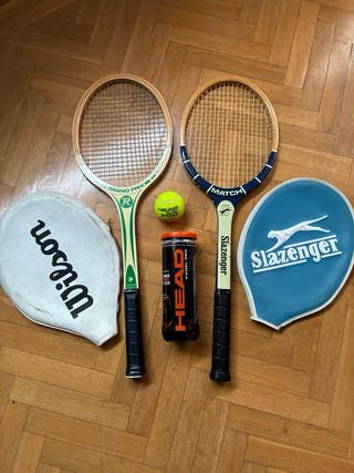 2 Raquetas Vintage con fundas