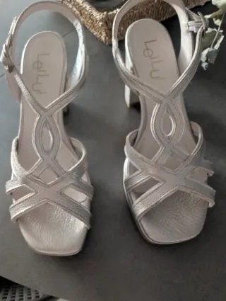 Sandalias Leilui Nude Piel Nuevas