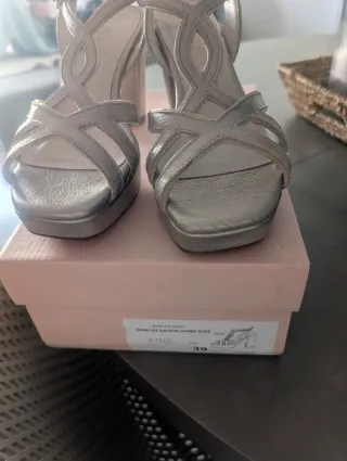 Sandalias Leilui Nude Piel Nuevas