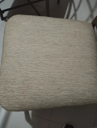 Mesa cristal forja 6 sillas