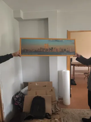 Cuadro Skyline New York Manhattan al Amanece