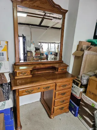 Tocador de madera maciza CASTAÑO MACIZO