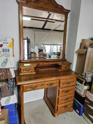 Tocador de madera maciza CASTAÑO MACIZO