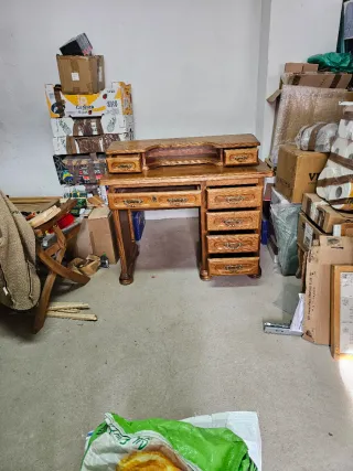 Tocador de madera maciza CASTAÑO MACIZO