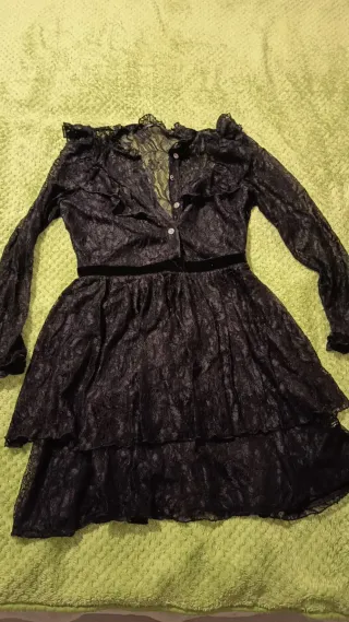 Vestido Zara Rojo Manga Larga