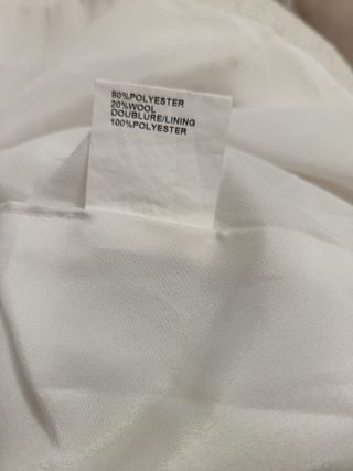 Scamiciato bianco con tasche taglia XL