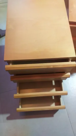 2 Cajoneras de oficina madera