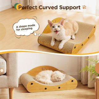 Divano tiragraffi per gatti effetto legno