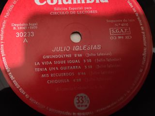 Vinilo Julio Iglesias Gwendolyne