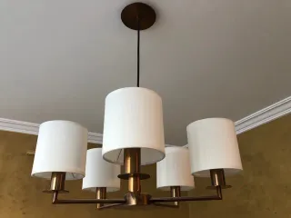 Lámpara de pared doble dorada