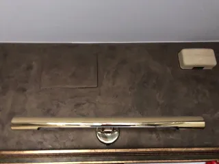 Lámpara de pared doble dorada