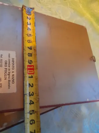 Coppia Quadretti Dipinti Cornice Oro