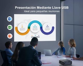 Proyector 50-300” FullHD WiFi Bluetooth WiMiUS P62