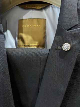 Traje Zara Hombre Azul