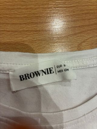 Camiseta Brownie manga larga blanca Talla S