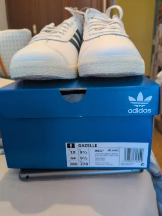 Adidas Gazelle Talla 44 Verde/Blanco