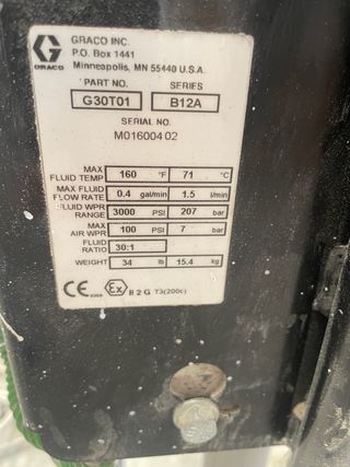 Equipo de pintura Graco Merkur 30/1