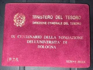 IX Centenario Università Bologna Ministero Tesoro